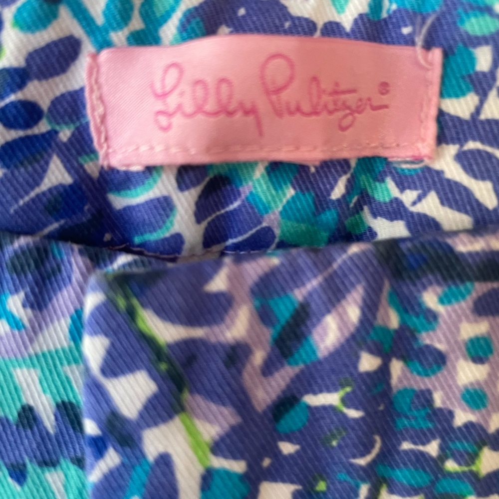 Lily Pulitzer Women’s Pant BlueGreen Floral Print - Picture 5 of 5
